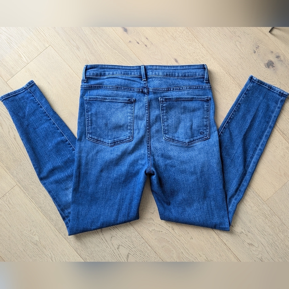 FIDELITY DENIM sz32 Gwen High Waist Skinny Jeans medium wash denim footloose